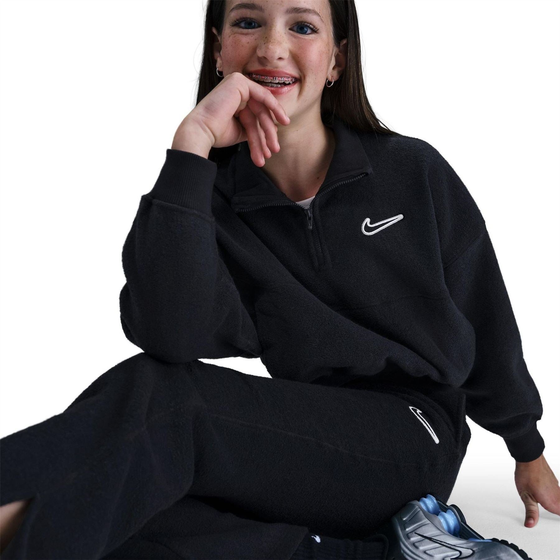 Nike Fleece Long Sleeve Crew Neck Sweatshirt