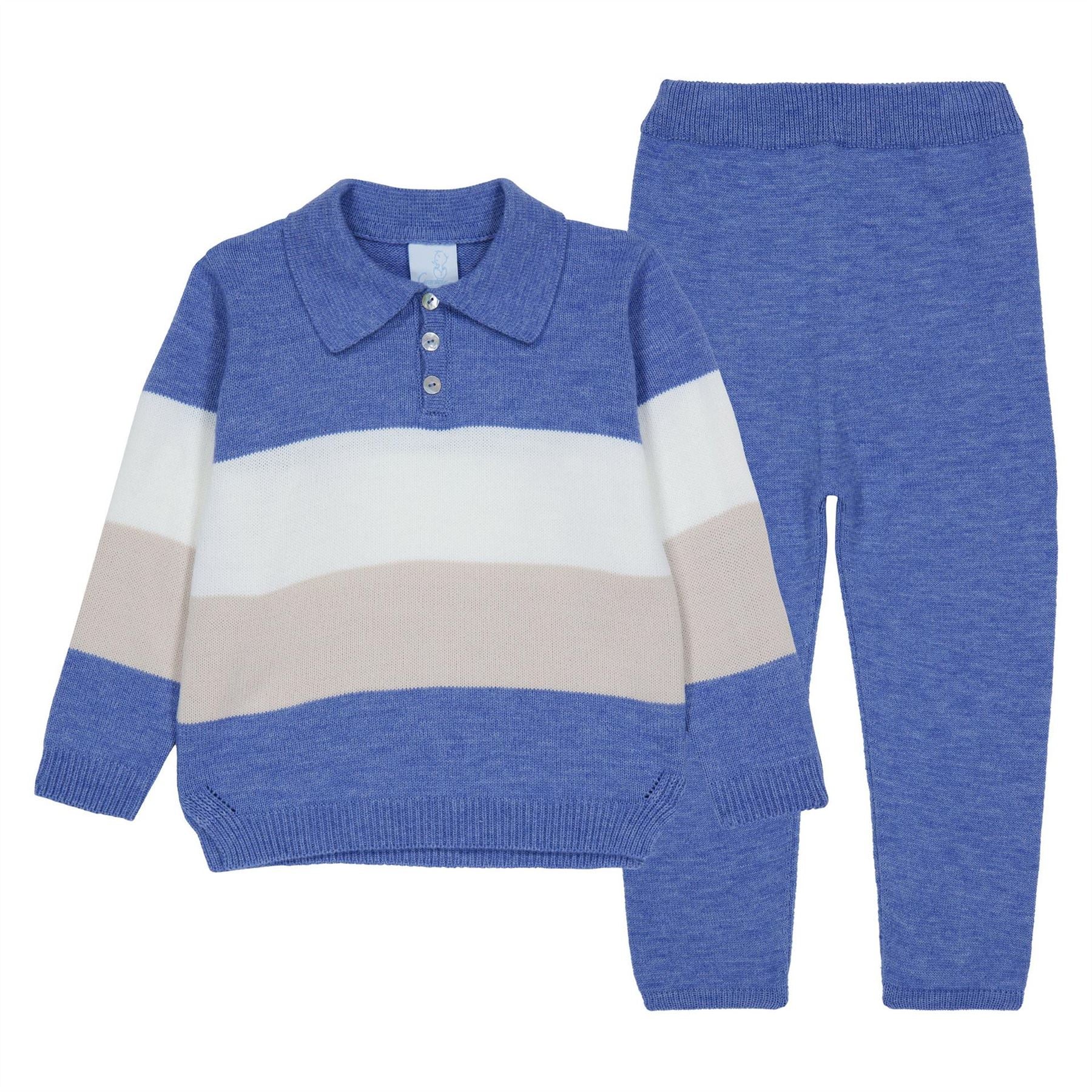 Artesania Granlei Collared Neck Long Sleeve Sweater Set