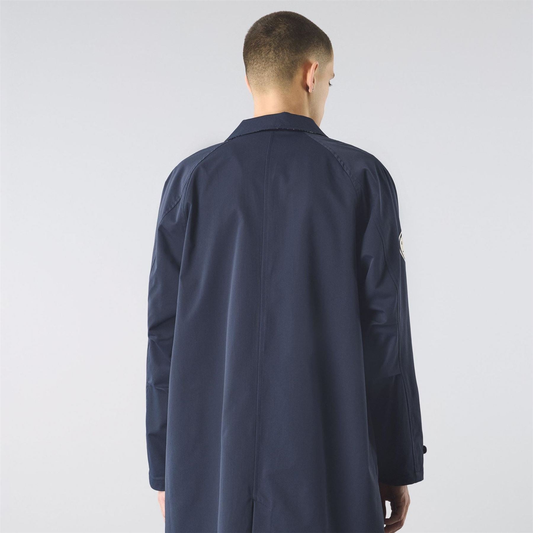 Pretty Green Concealed Buttons Plaquette Mac Coat