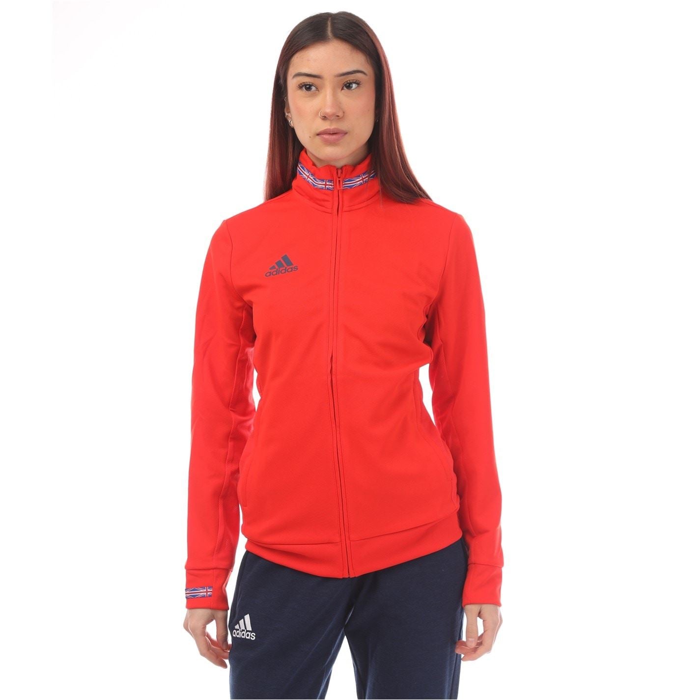 adidas Solid Patterned Softshell Jacket with Ribbed Cuff