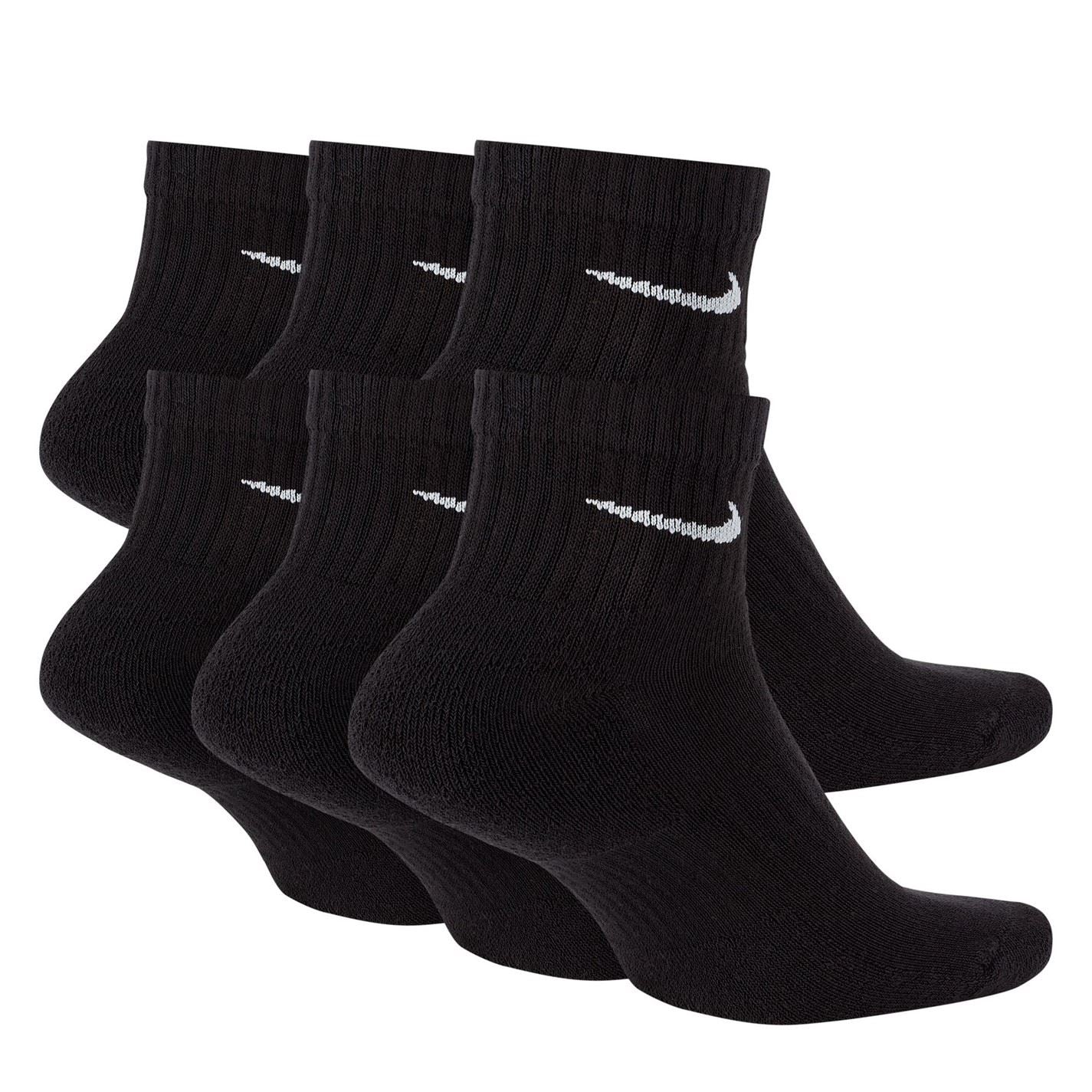 Nike 6 Pack Quarter Trainer Socks