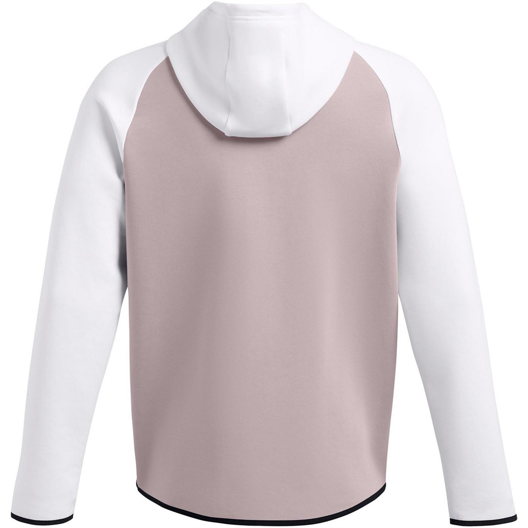 Under Armour Solid Patterned Hooded Neck Ribbed Cuff Full Zipper Sweat Jacket