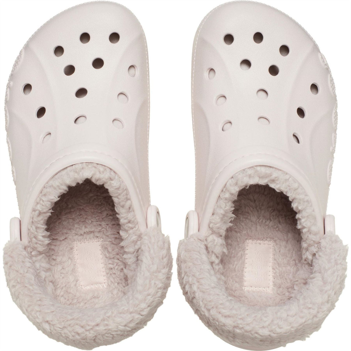 Crocs Baya Lined Fuzz Strap Mule Slippers