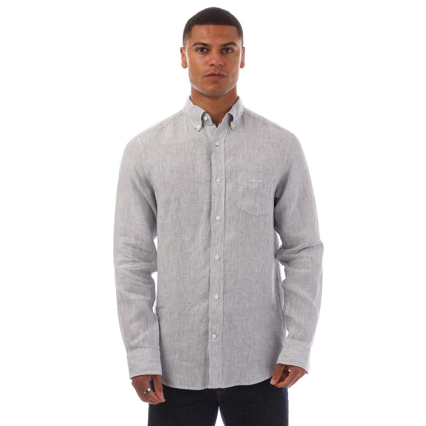 Gant Fit Striped Linen Shirt
