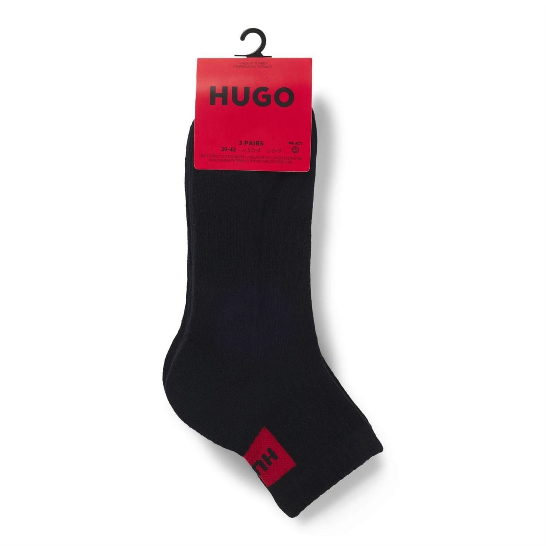 Hugo Pack Of Logo Ankle Socks