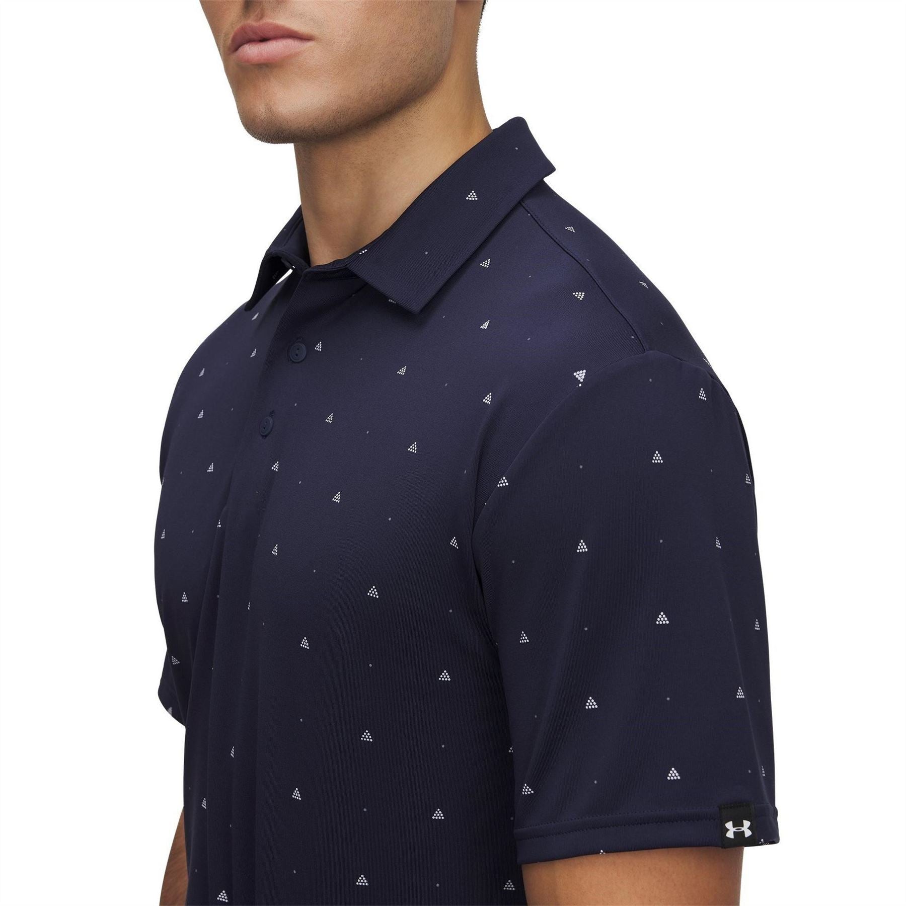 Under Armour Printed Collared Neck Short Sleeve Polo Shirt
