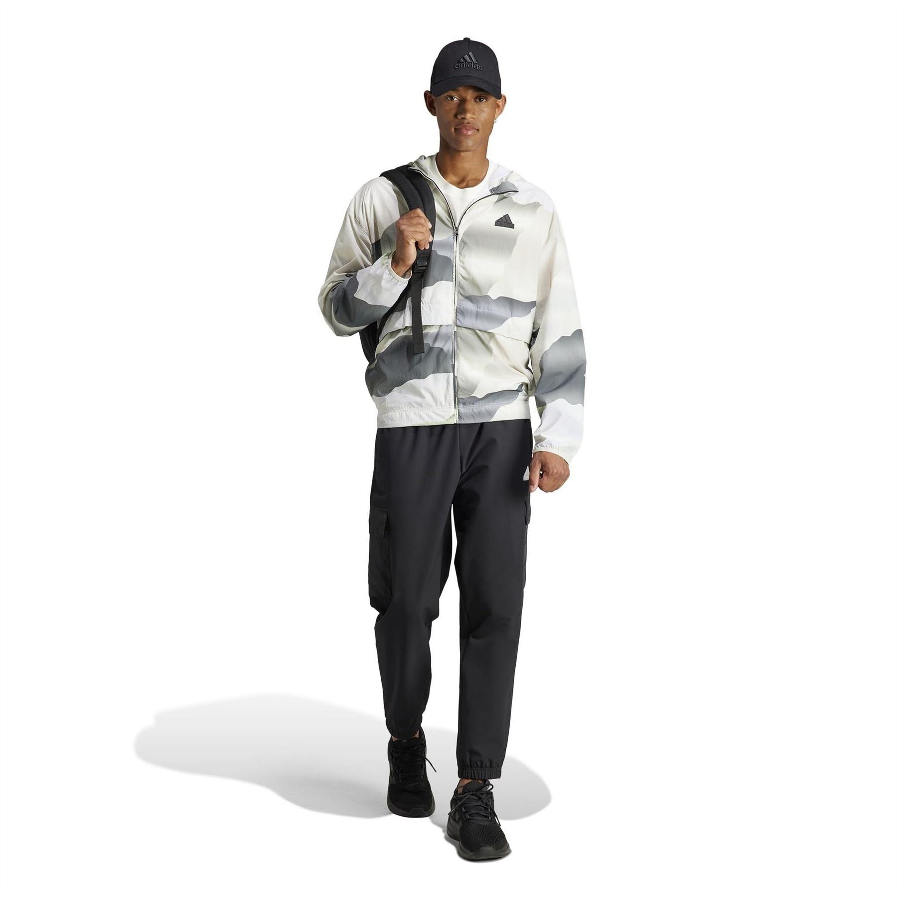 adidas City Escape Water Resistant Long Sleeve Rain Anorak
