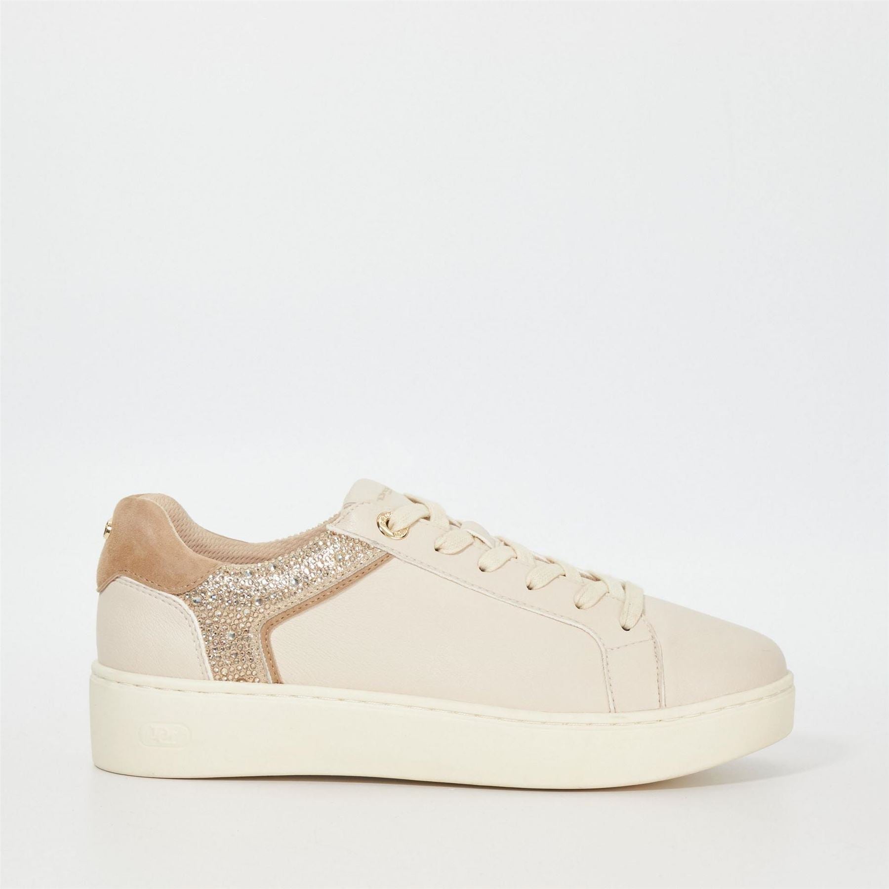 Dune London Elli Lace Up Low Top Sneakers