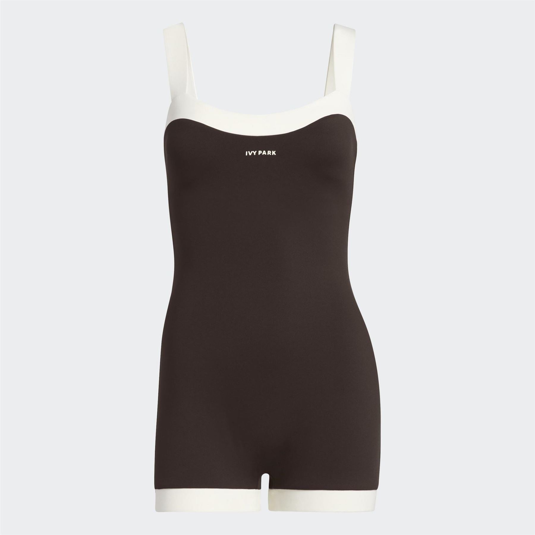 adidas Originals Sweetheart Neck Solid Patterned Unitard Romper