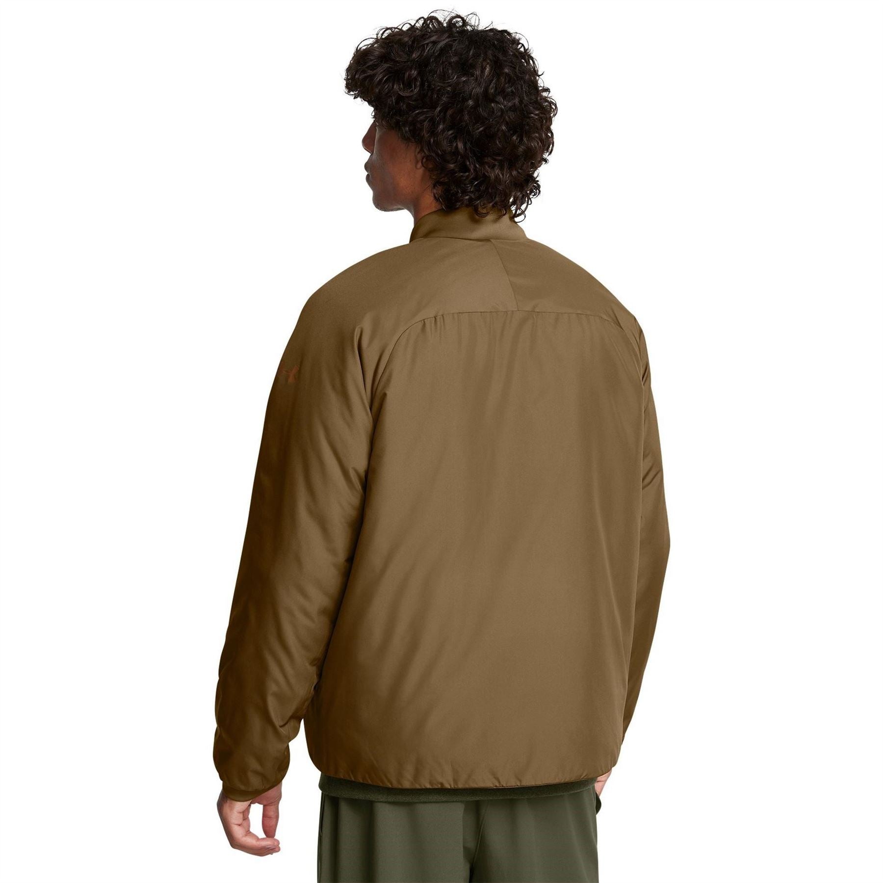 Under Armour Solid Patterned Ribbed Cuff Bomber Collar Bomber Jacket