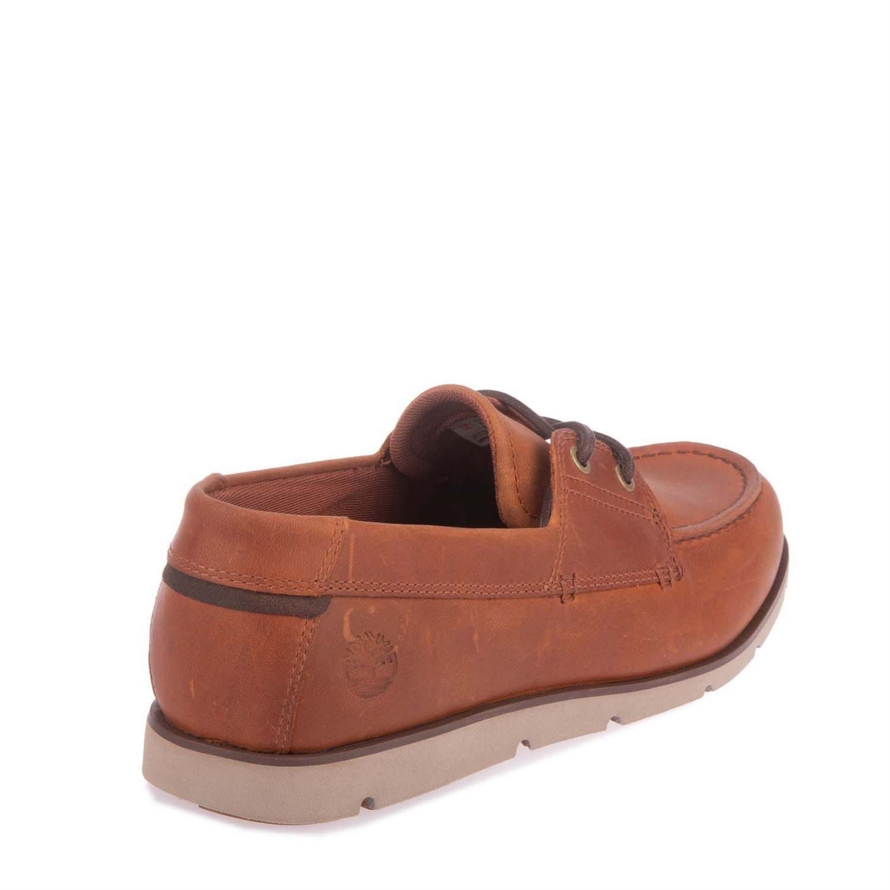 Timberland Mens Grafton Bay Lace Up Shoe Dark Orang Boat Shoes