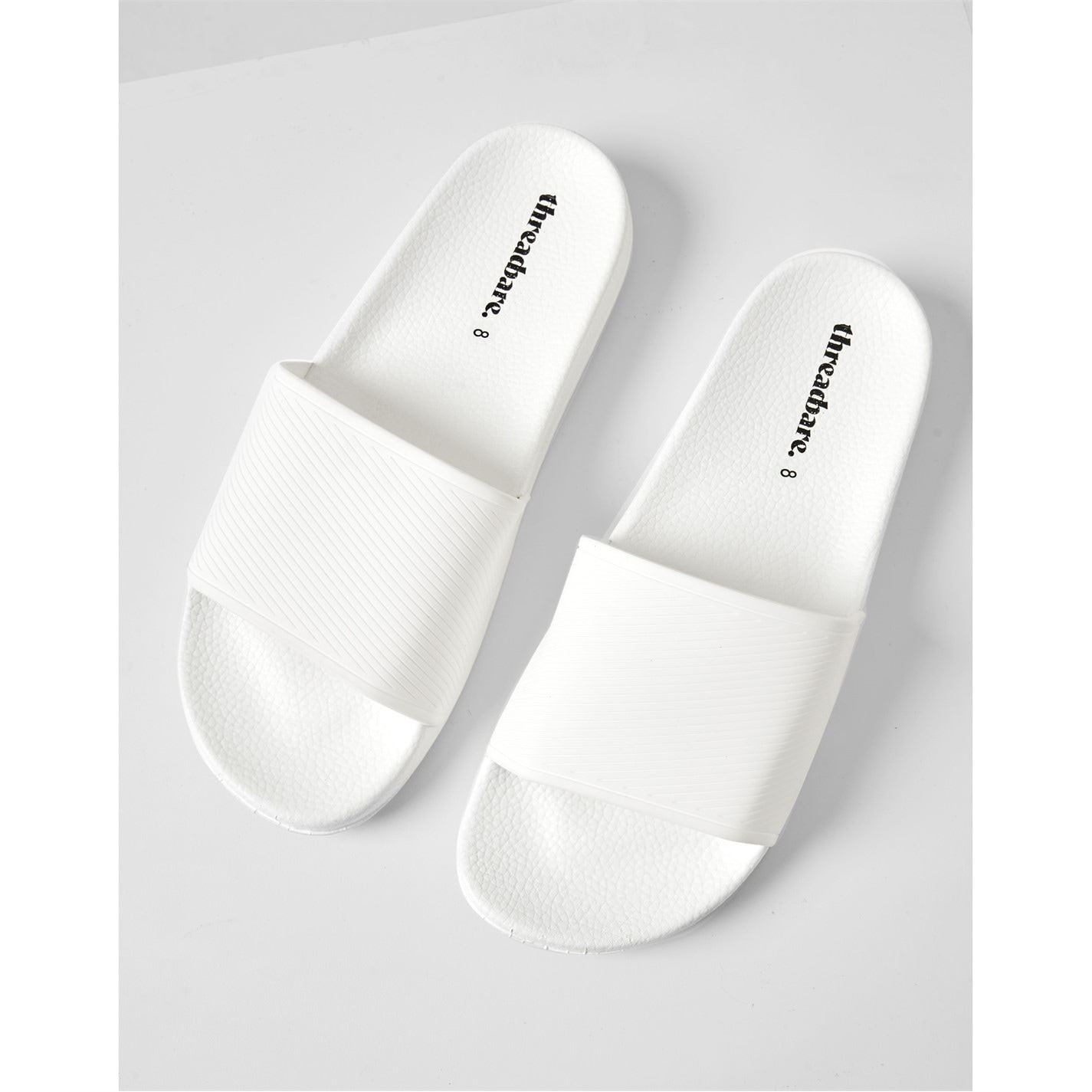 Threadbare Arlo Open Toe Textured Slide Sandals