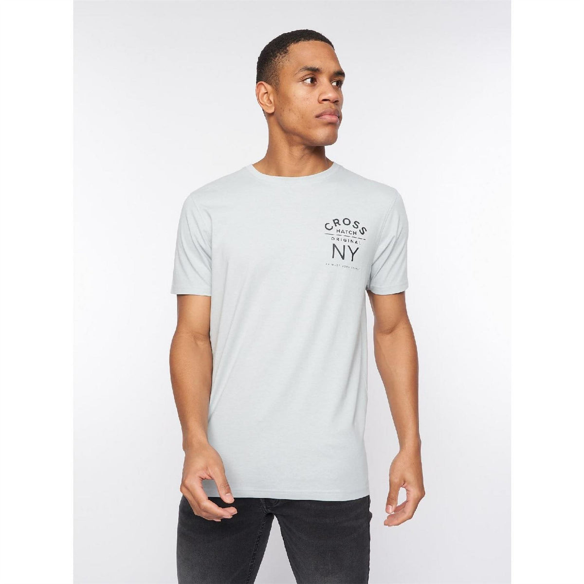Crosshatch Pack Of Brandax Print T-Shirts