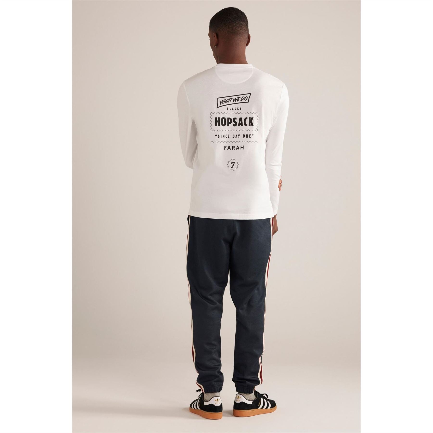 Farah Newland Crew Neck Regular Fit Long Sleeve T-Shirt
