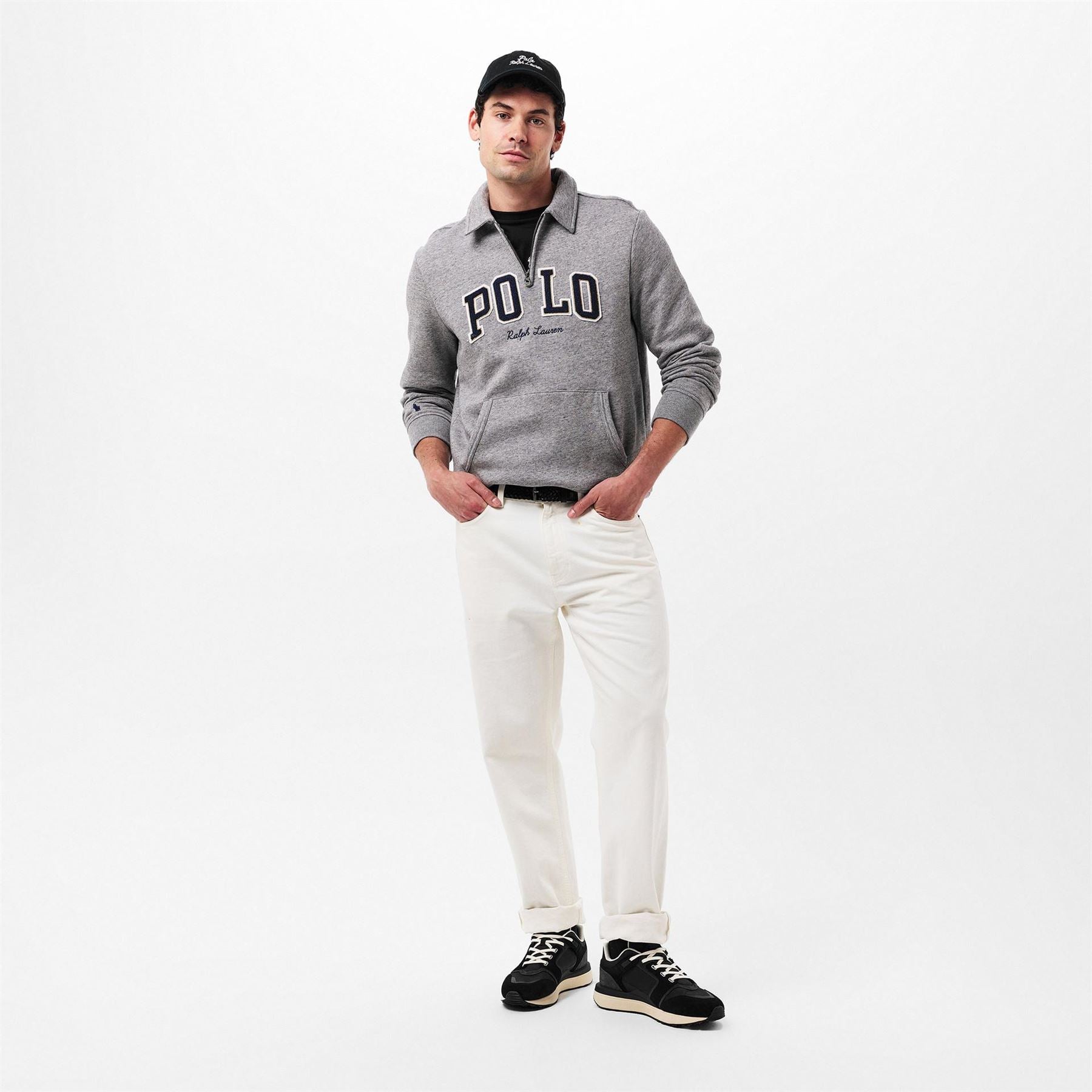 Polo Ralph Lauren Train 89 V2 Suede-Panelled Trainers