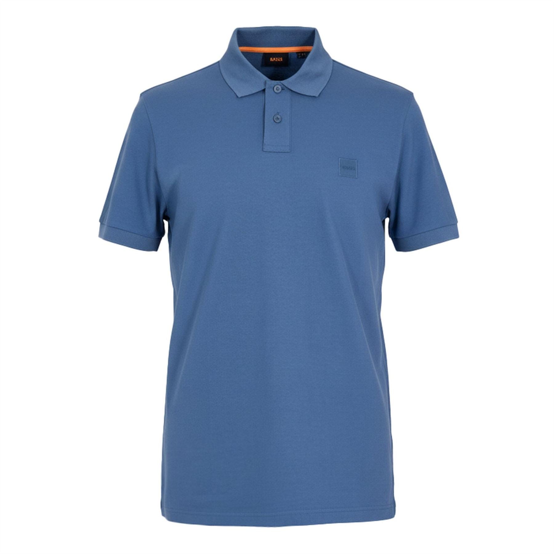 Boss Collared Neck Button Placket Polo Shirt