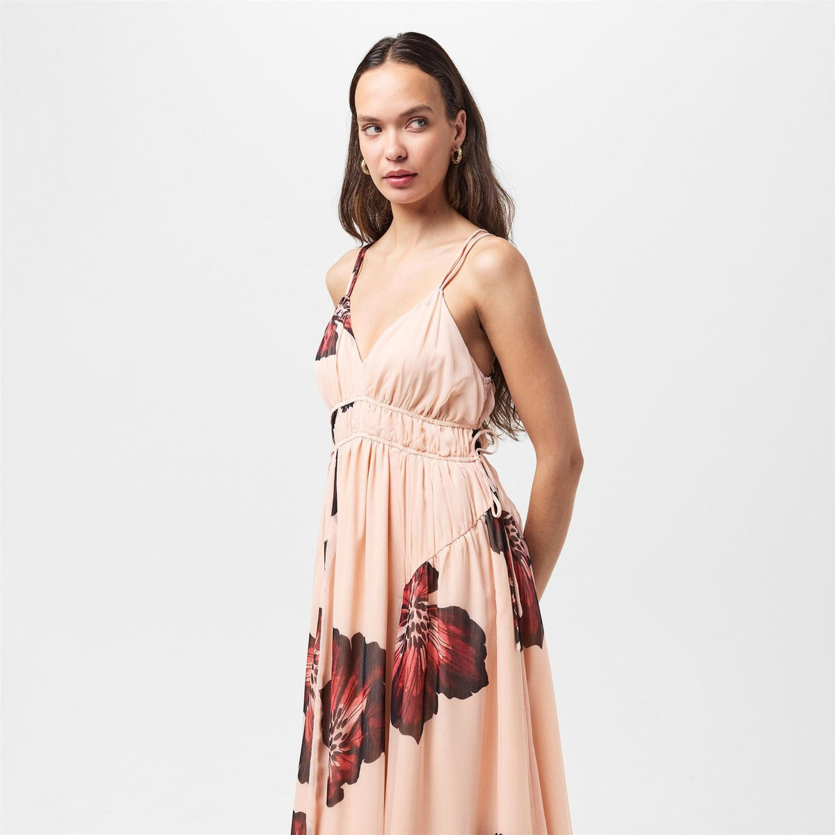 French Connection Hallie V-Neck Sleeveless Maxi Sun Dress