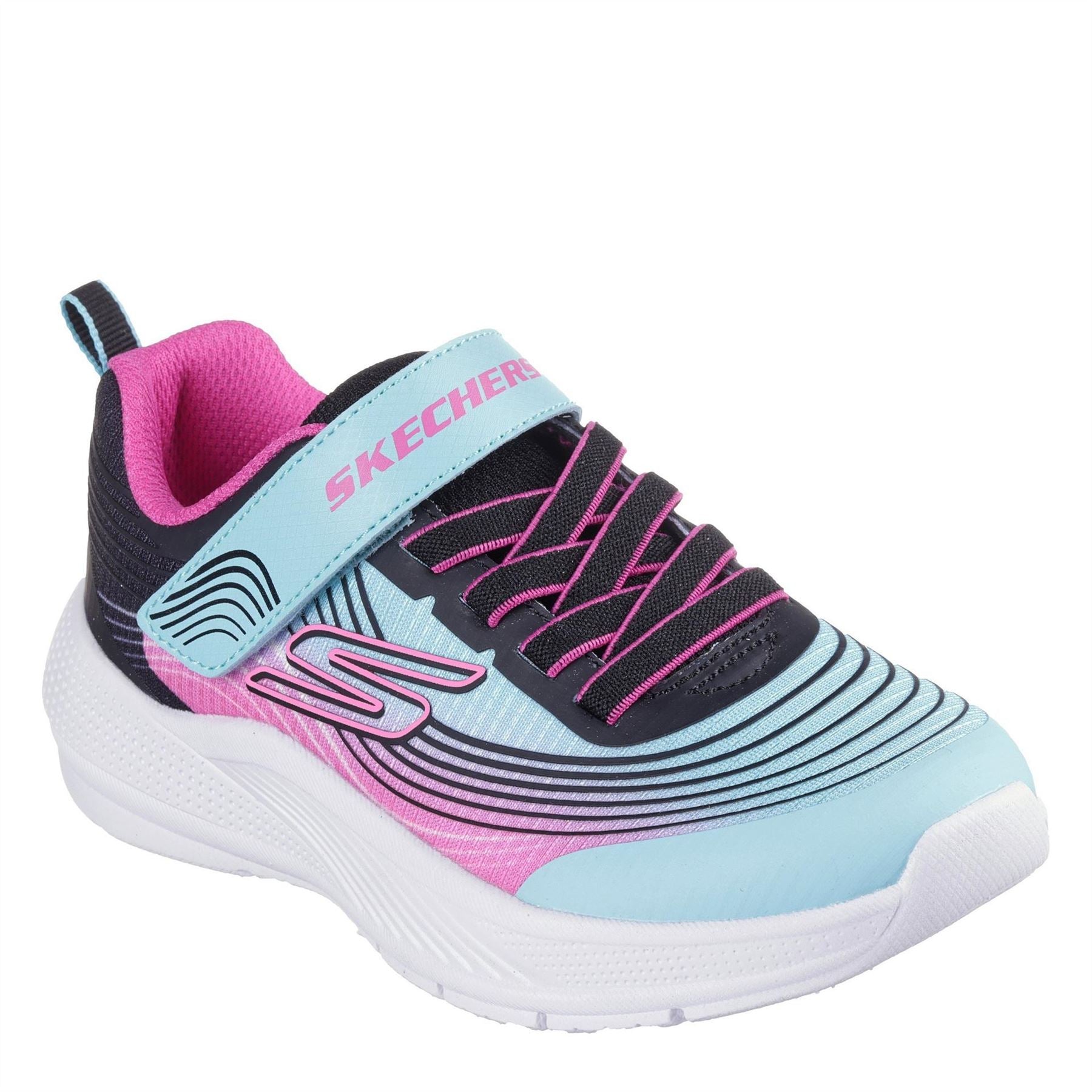 Skechers Gore And Strap Ombre Sparkle Mesh Microspec Runners