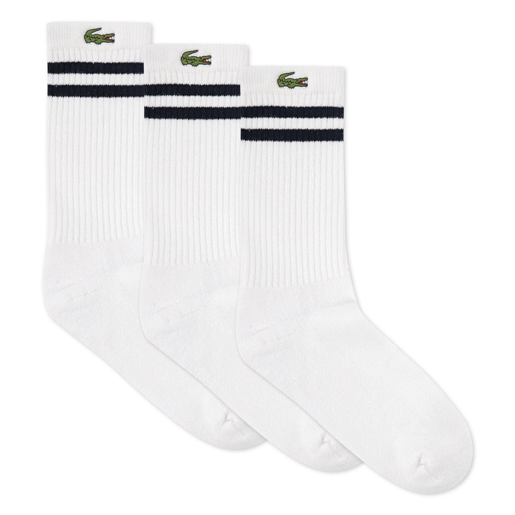 Lacoste 3 Pack Long Crew Socks