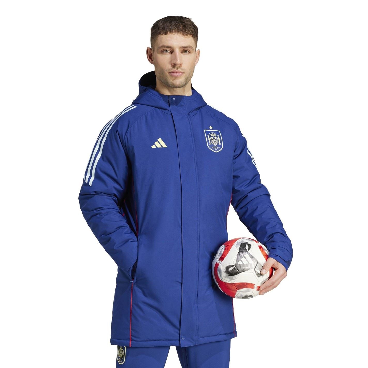 adidas Hooded Side Stripes Parka Coat