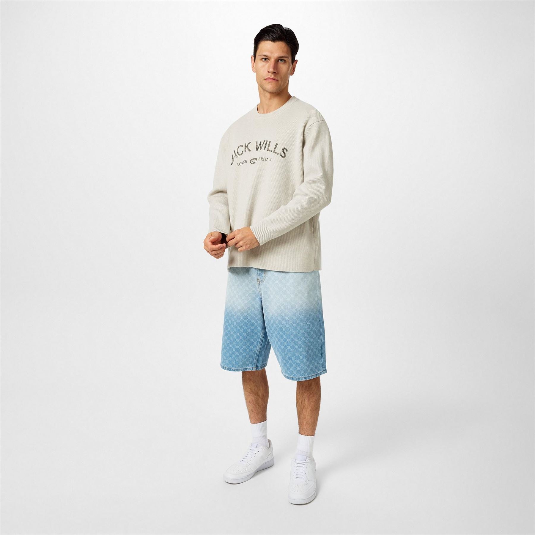 Jack Wills Crew Neck Logo Regular Fit Sweater