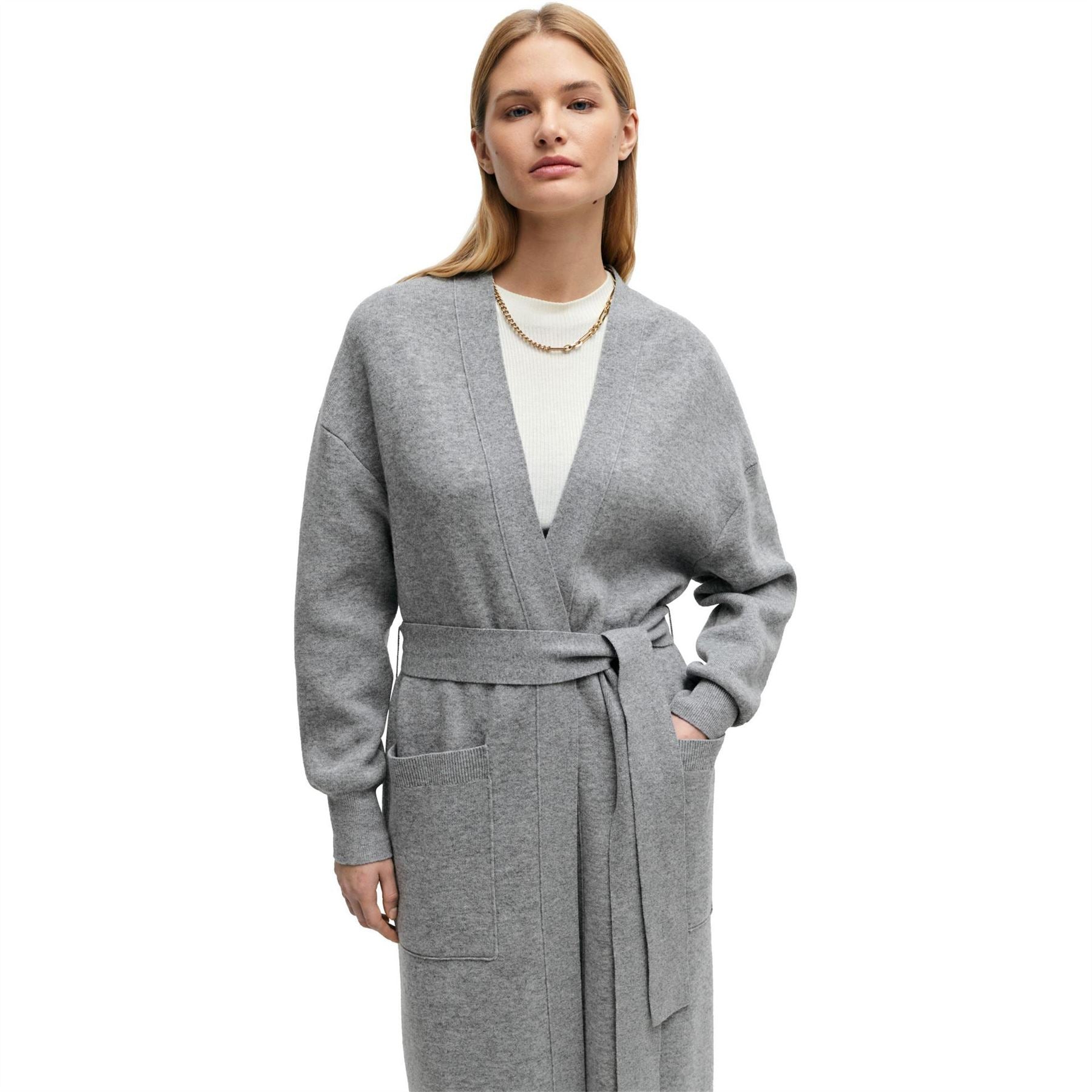 Boss V-Neck Long Sleeve Dressing Gown