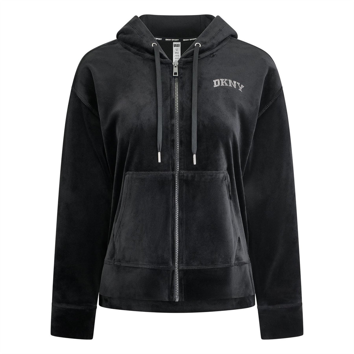 DKNY Velourdmt FulL-Zipullover Hoody Ld64