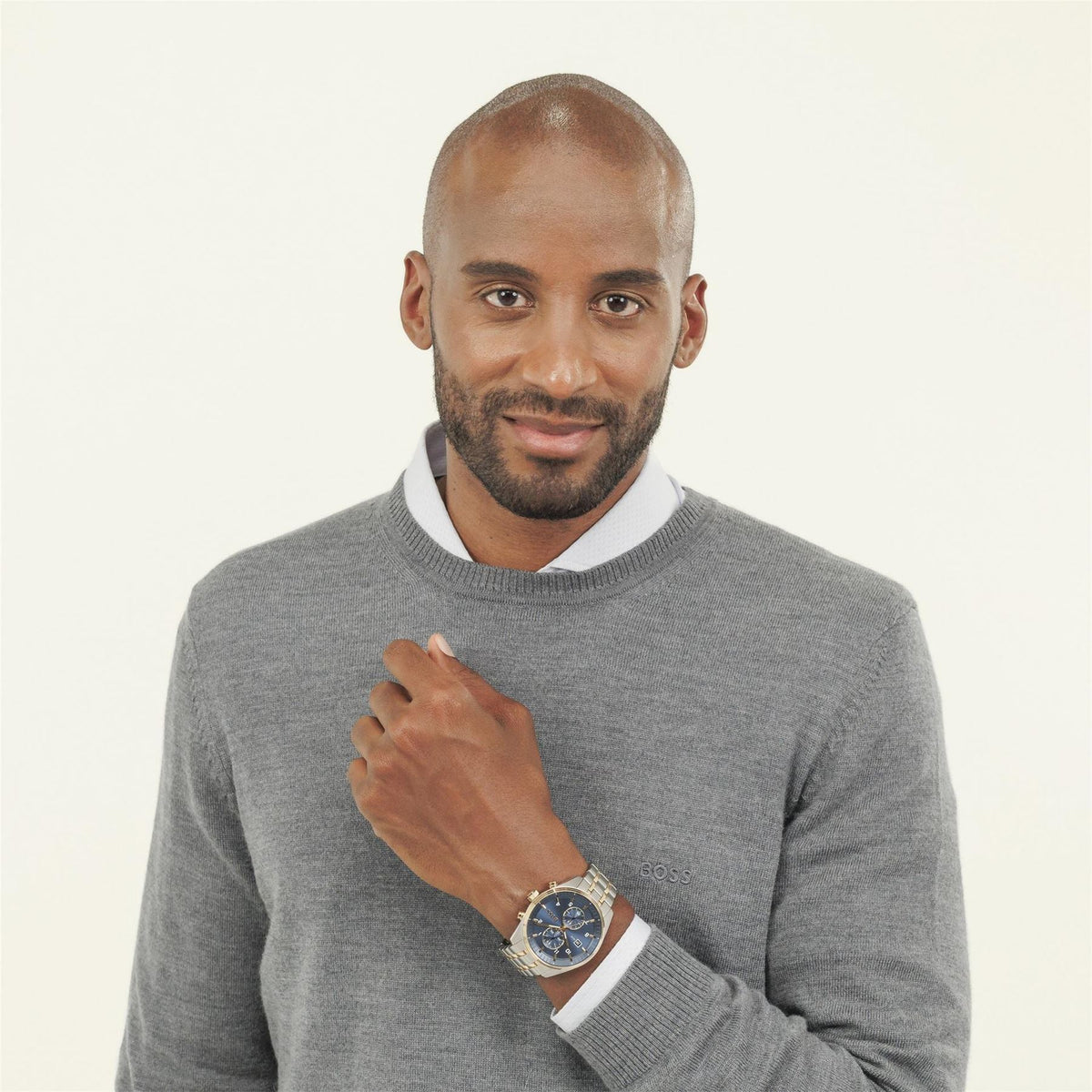 Boss BOSS Skytraveller Bi Colour Chronograph Watch