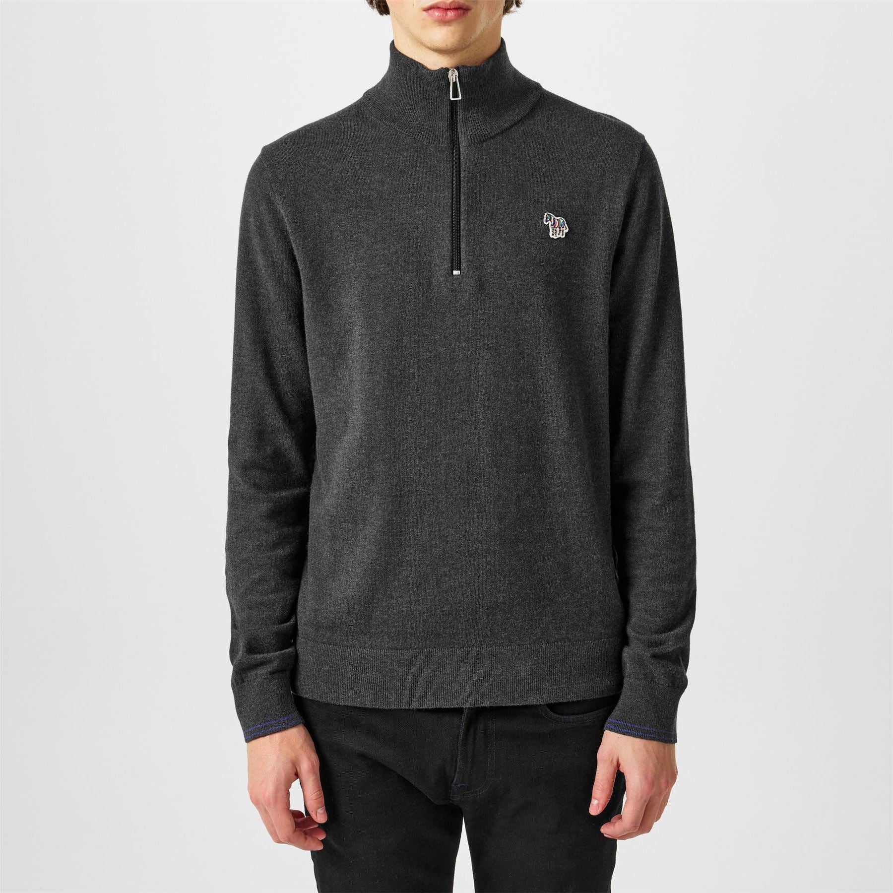 PS Paul Smith Logo Quarter Zip Sweater