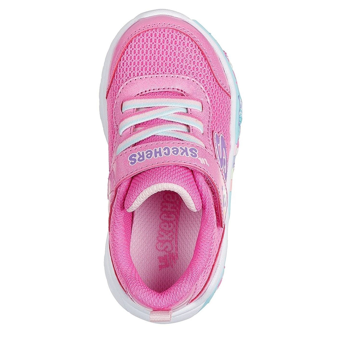 Skechers Gore  And  Strap Thematic Wrap Sneaker Runners Girls