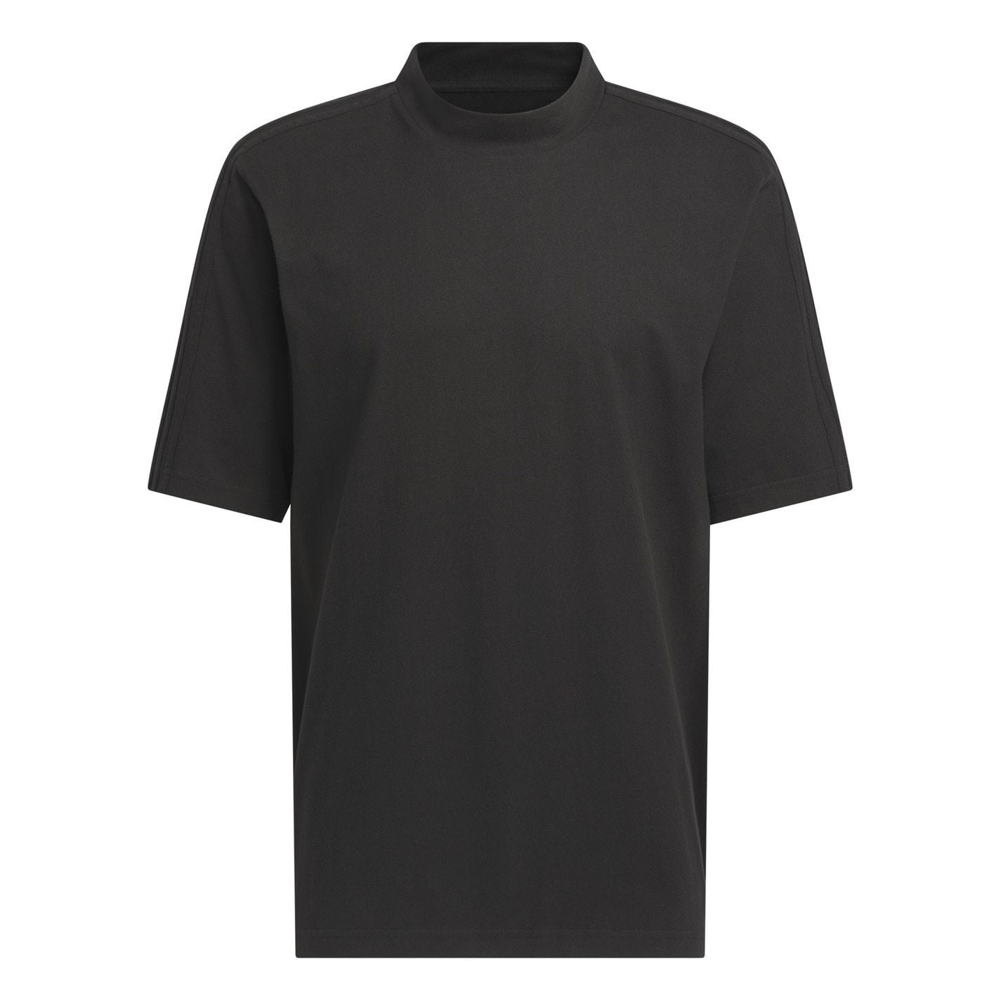 adidas Mock Neck Band Collar Short Sleeve T-Shirt