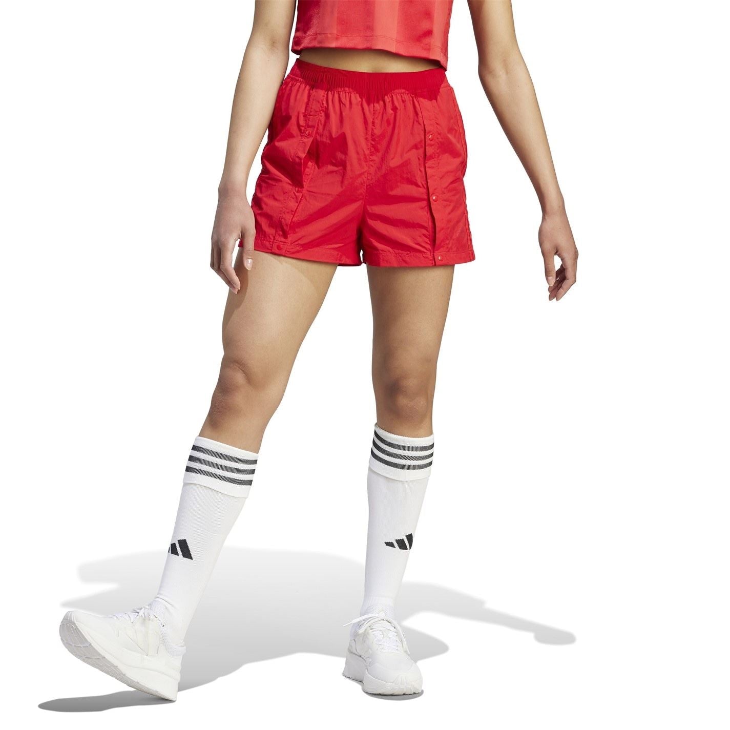 adidas Womens Snap Button Shorts