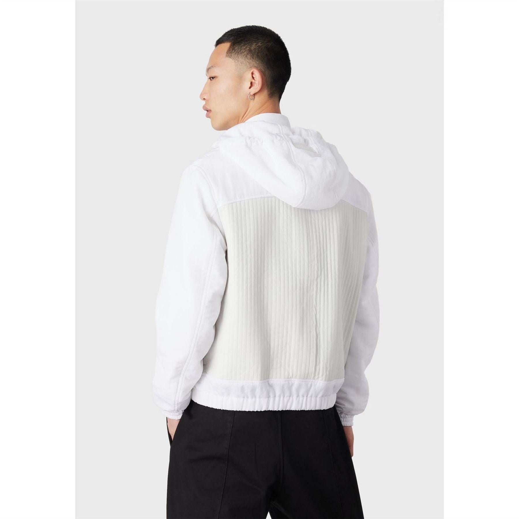 Emporio Armani Leather Hooded Jacket