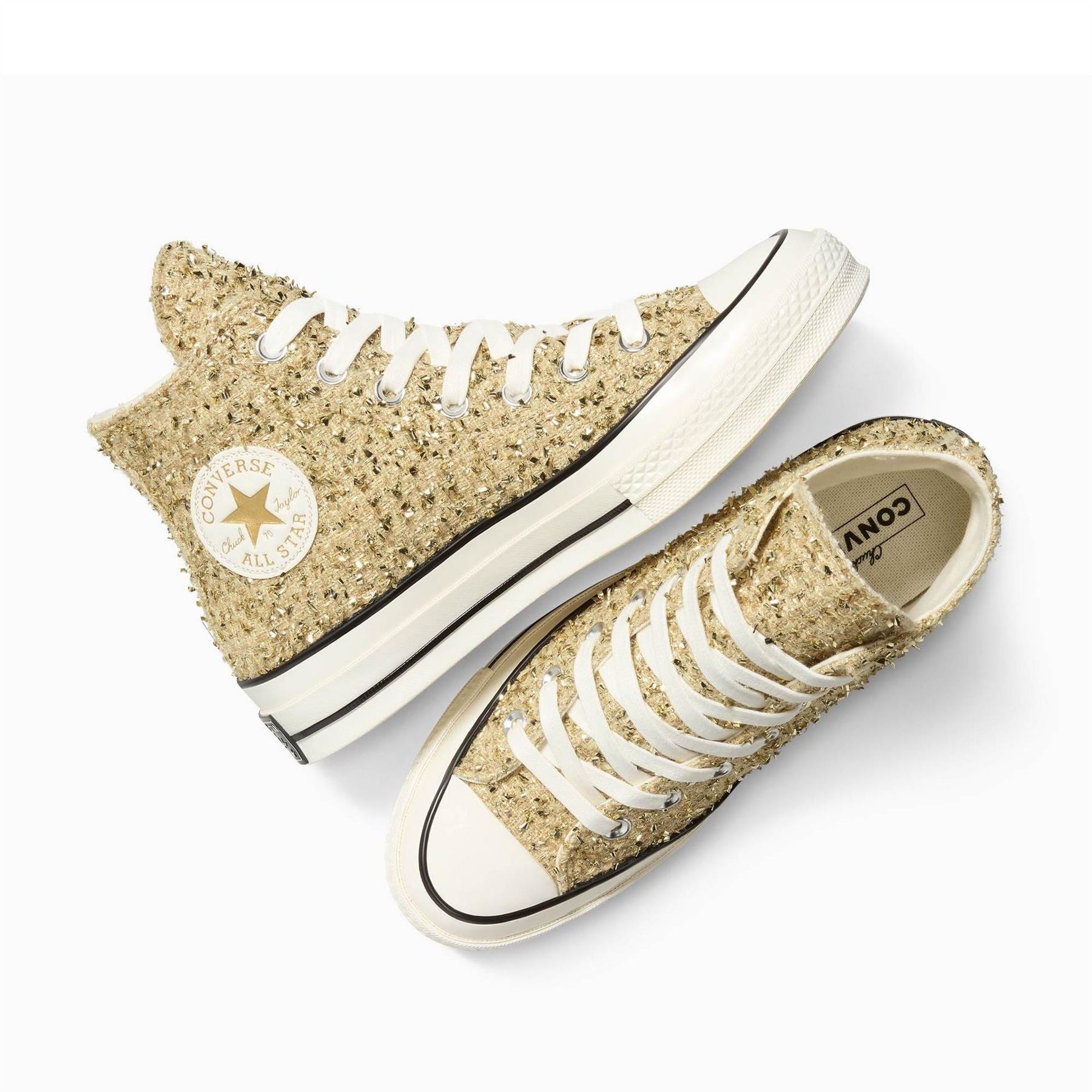 Converse Adults Chuck 70 Metallic Canvasas High Top Trainers