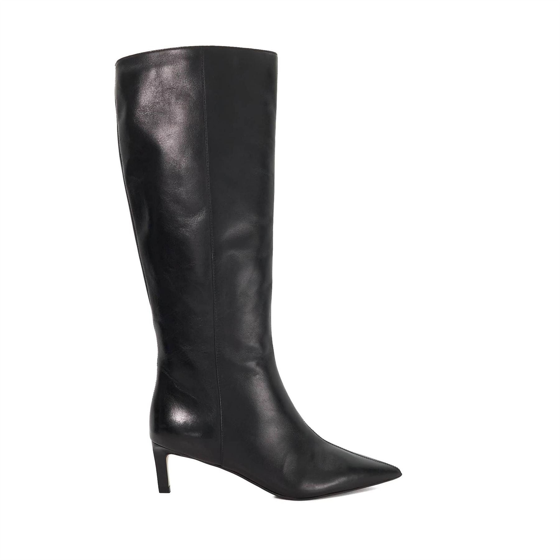 Dune London Smoothly Knee High Boots with Almond Toe