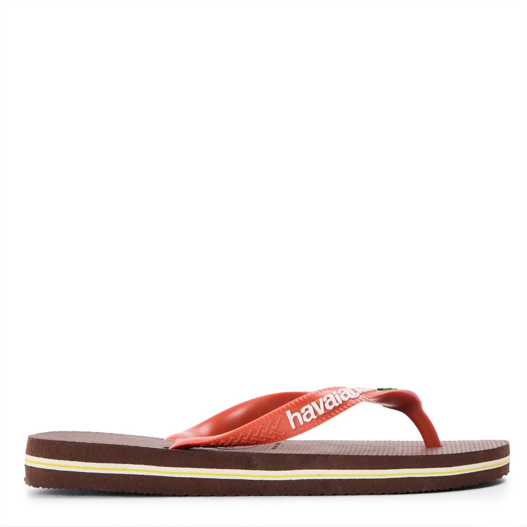 Havaianas Kids Brasil Logo Dark Brown Ceramic Flip Flops