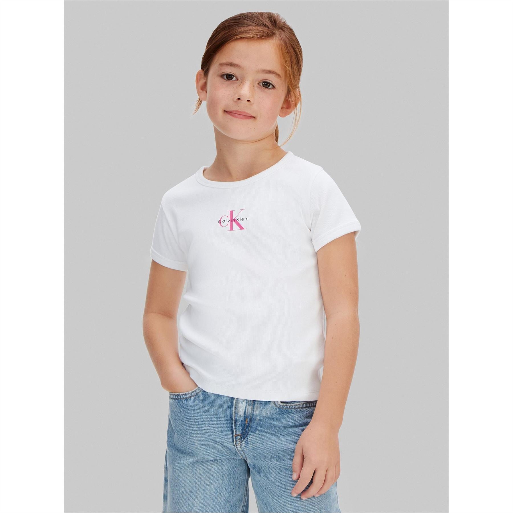 Calvin Klein Jeans Mono Baby Tee Jn62