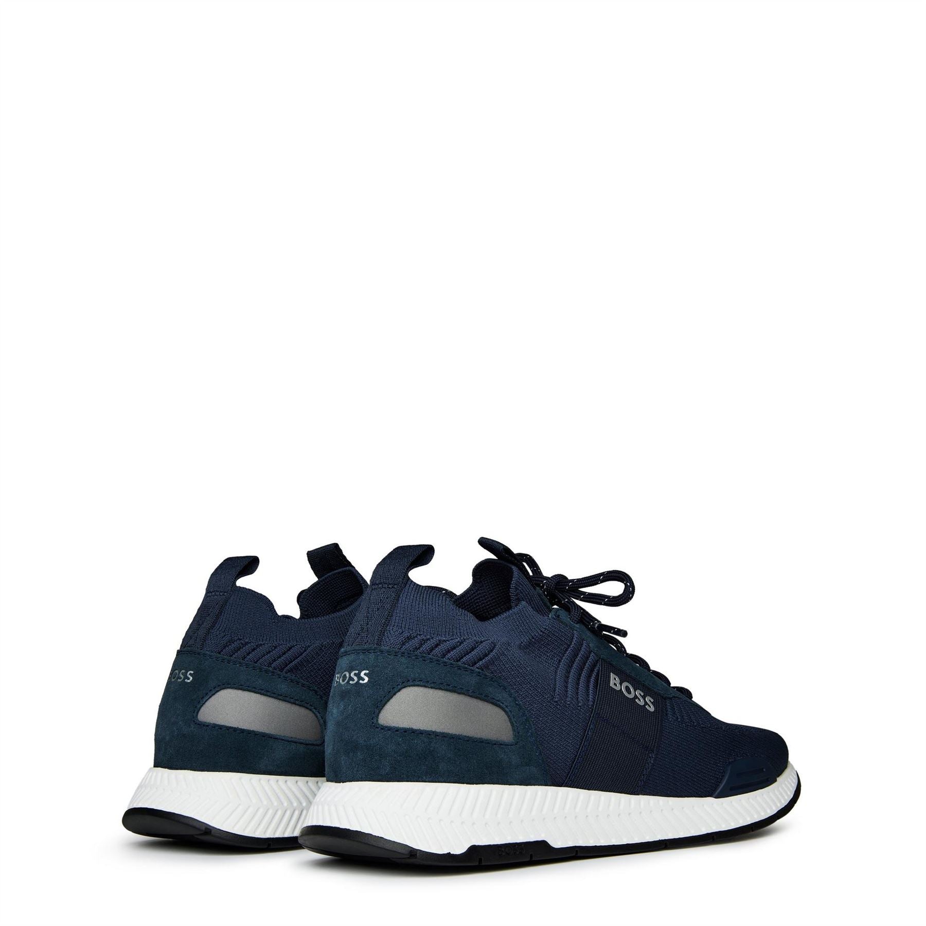 Boss Titanium Knit Runners, Sock Like Fit