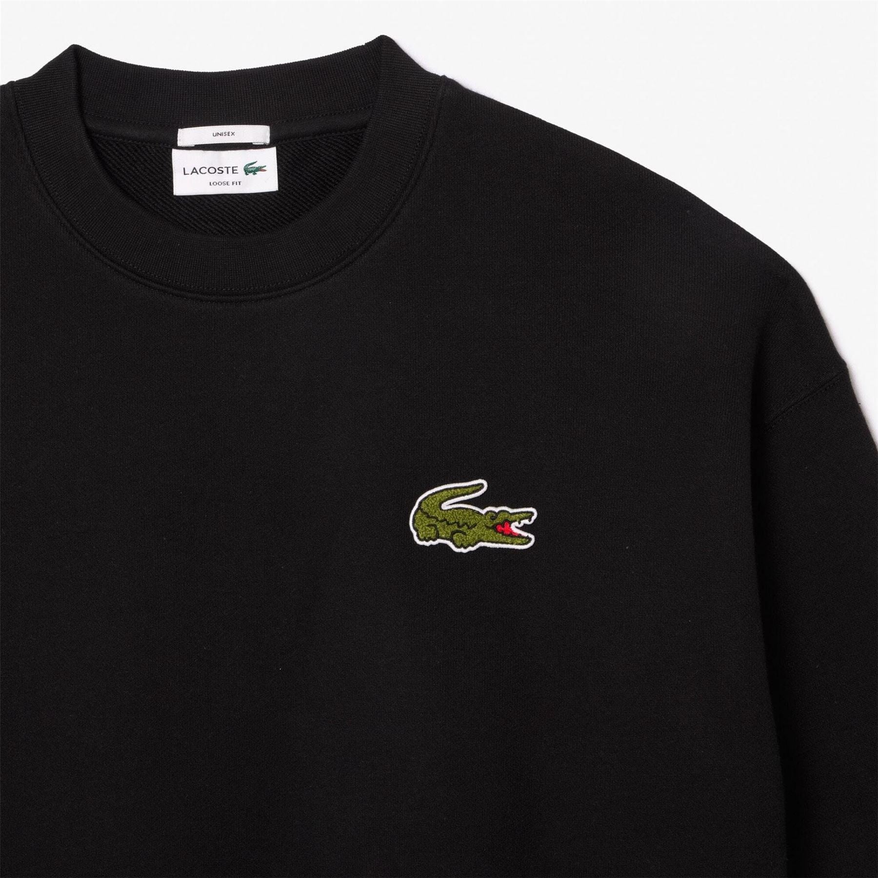 Lacoste Fit Badge Accent Fleece Sweatshirt