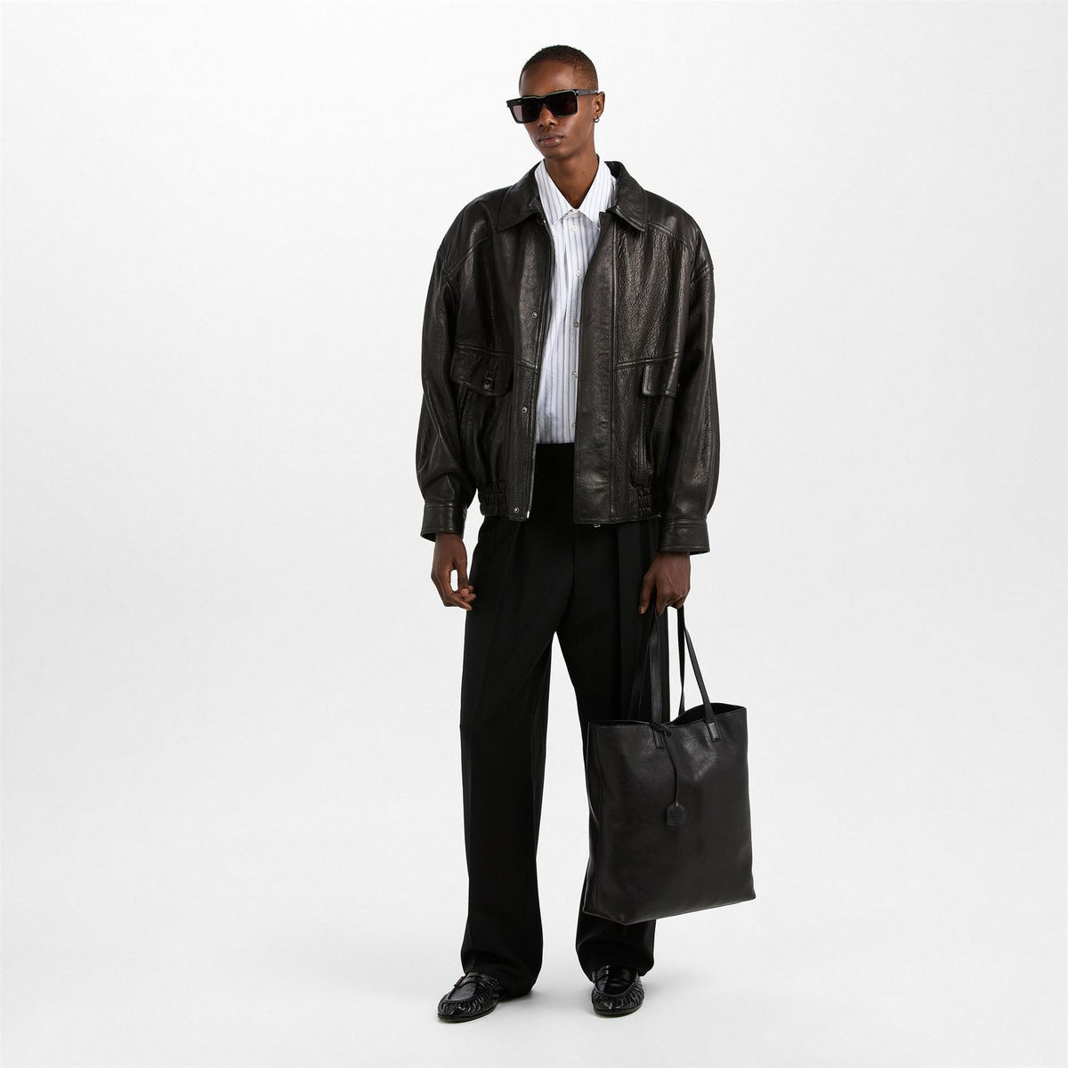Saint Laurent Mens Sl 500 Wayfarer Sunglasses