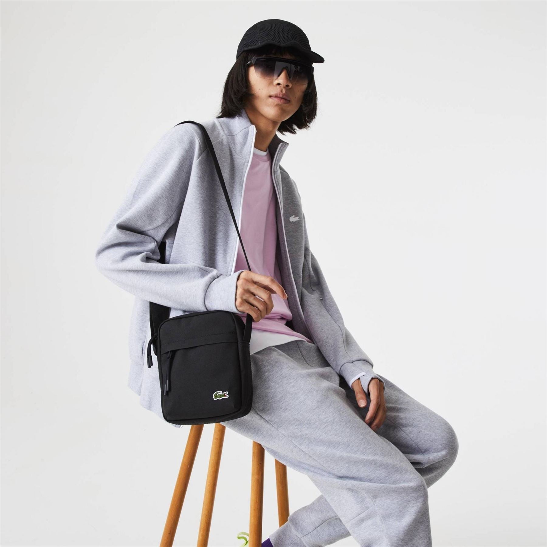 Lacoste Canvasas Vertical Camera Bag