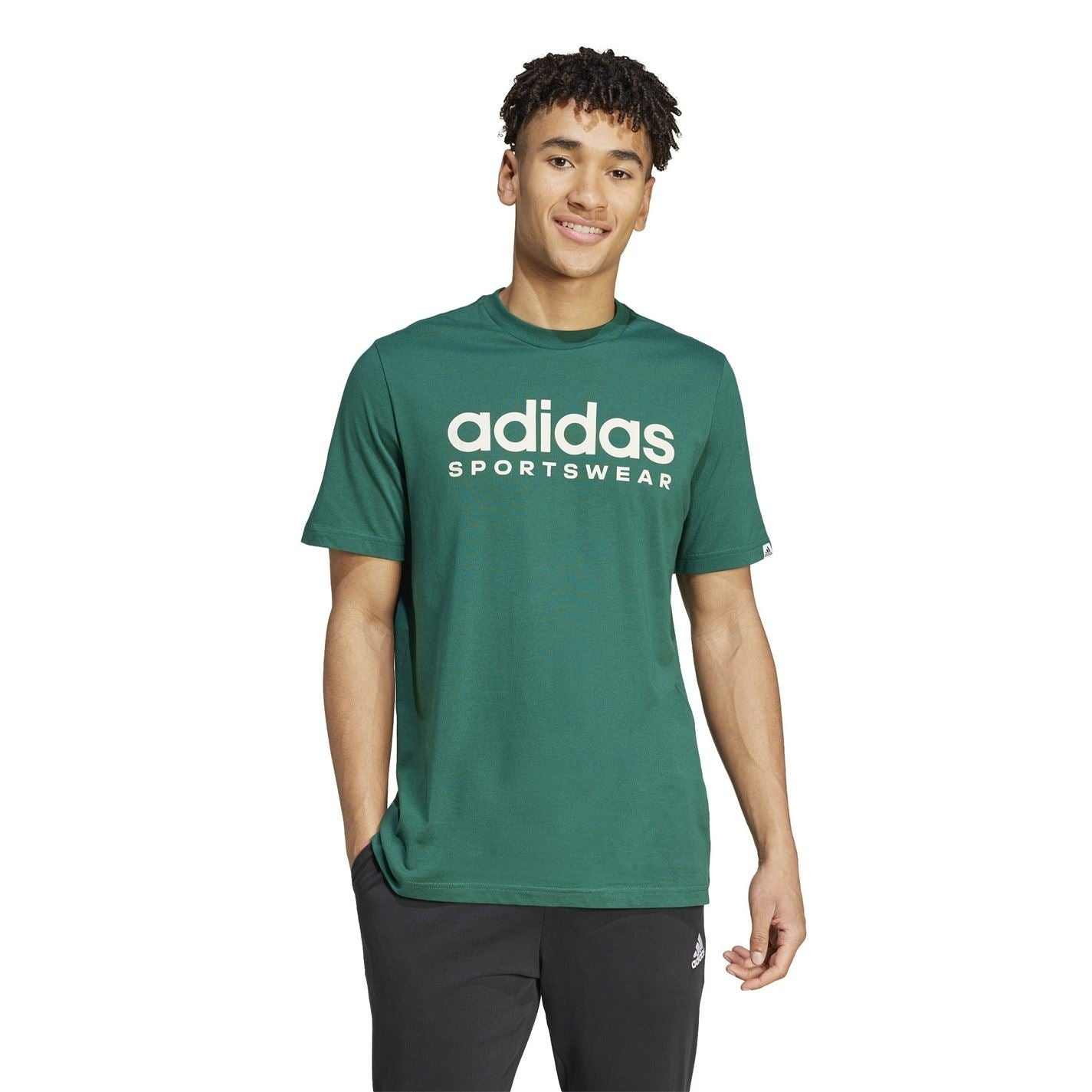 adidas Mens Essentials Single Jersey Logo T-Shirt