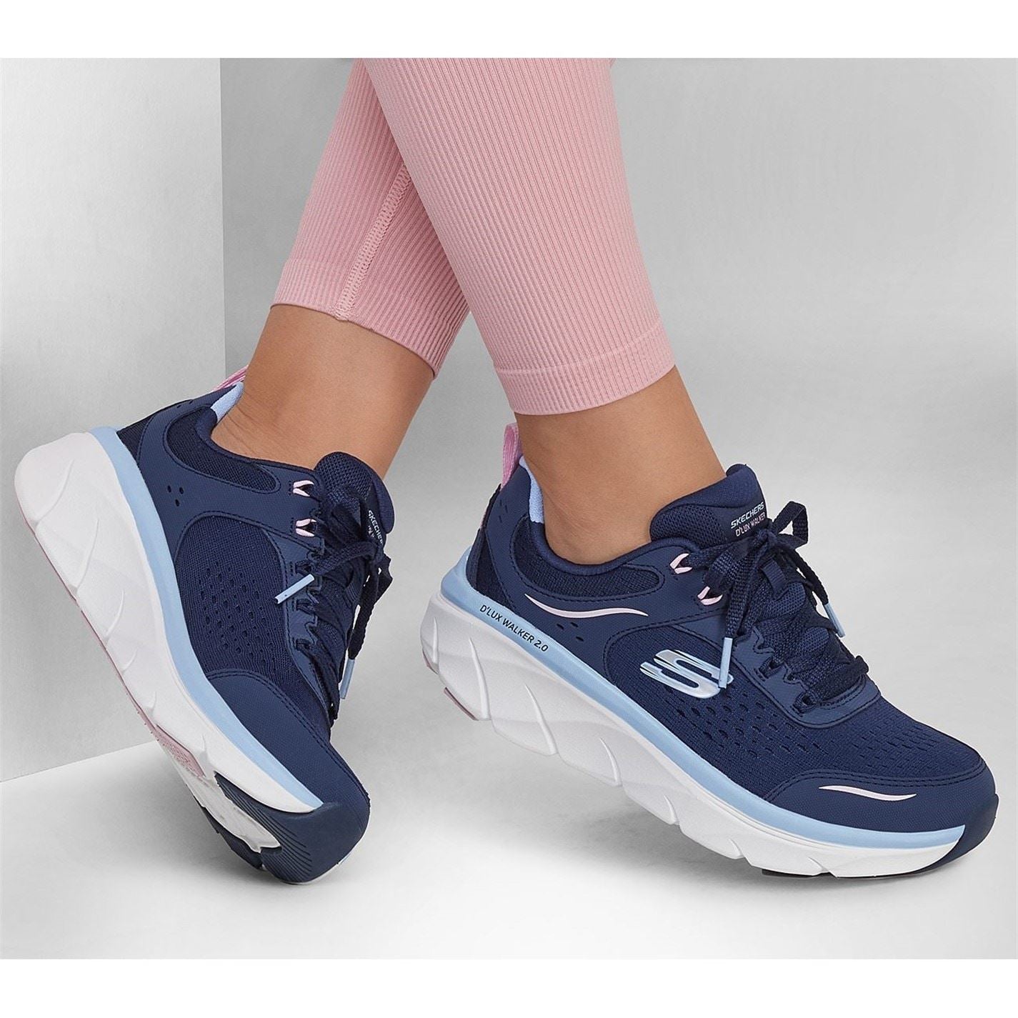 Skechers D Lux Walker 2.0 Daisy Doll Low Top Sneakers