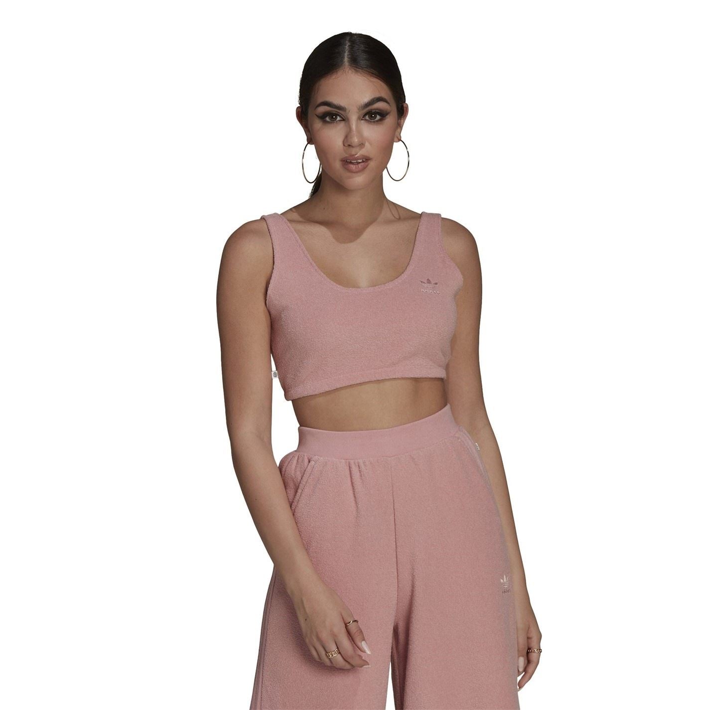 adidas Originals Cropped Scoop Neck Regular Fit Tank