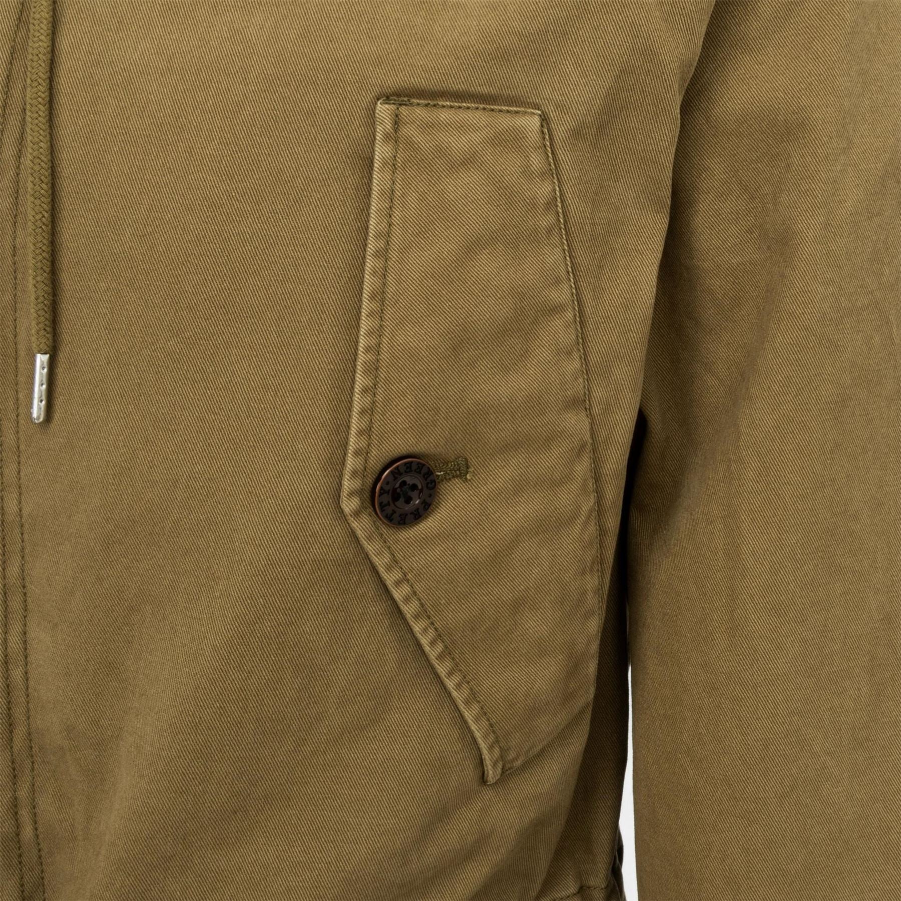 Pretty Green Pg Cassette Cotton Hooded 4 Pocket Full Zip Parka