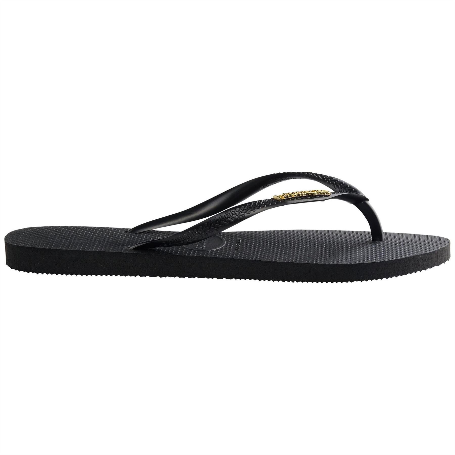 Havaianas Slim Textured Flat Heel Flip Flops