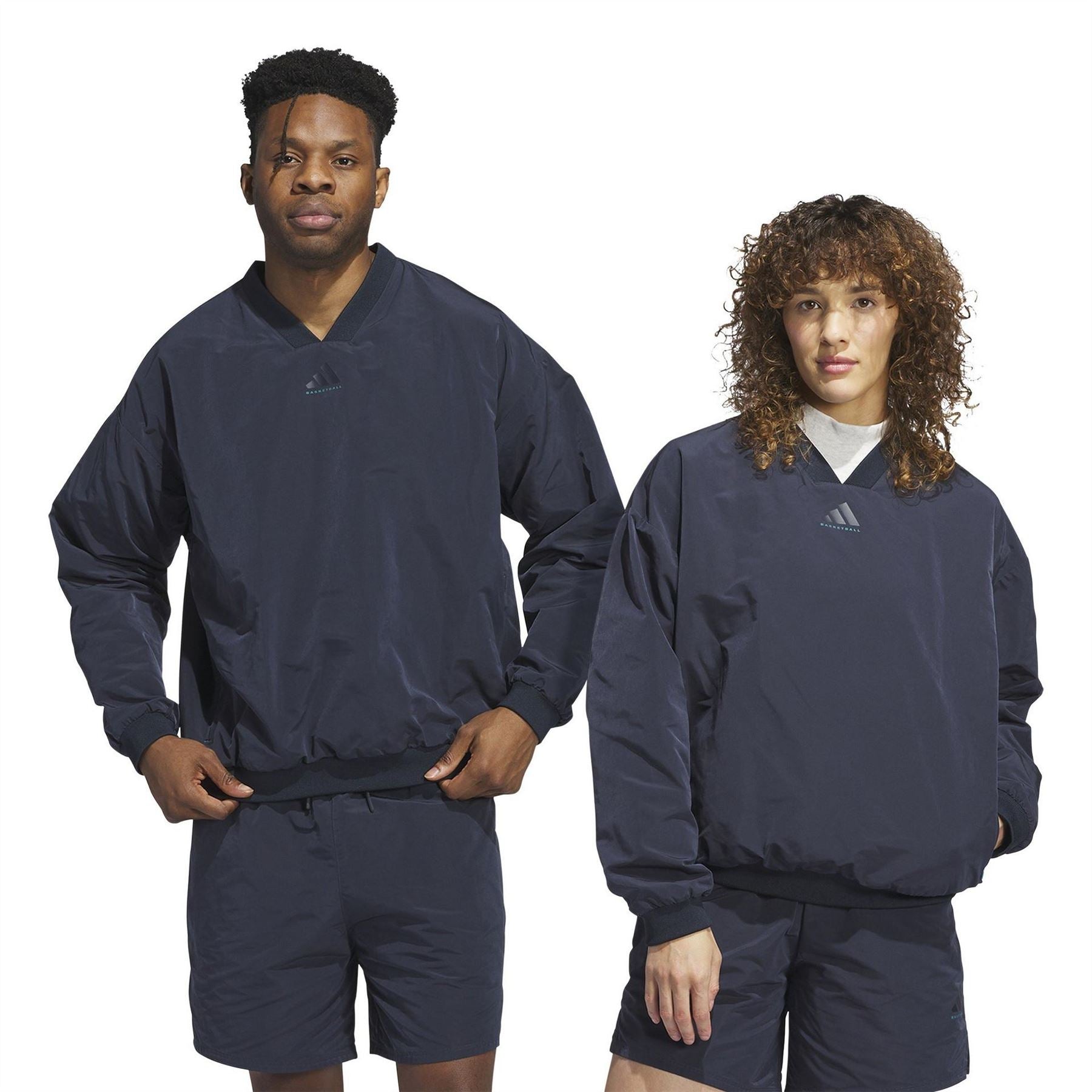 adidas Mens Woven Crewneck Sweatshirt