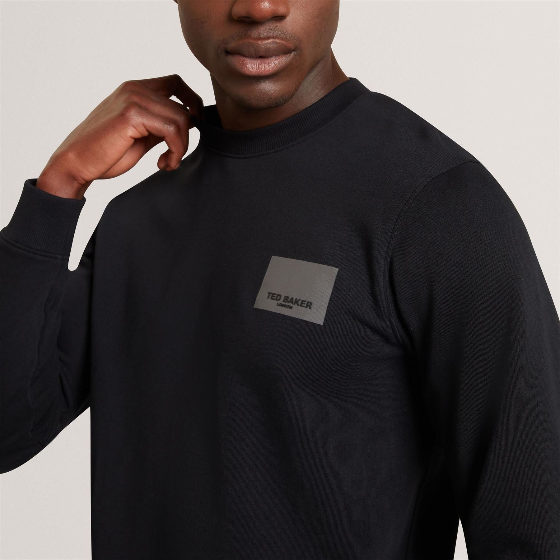 Ted Baker Baker Ls Logo Patch Sweatshirt
