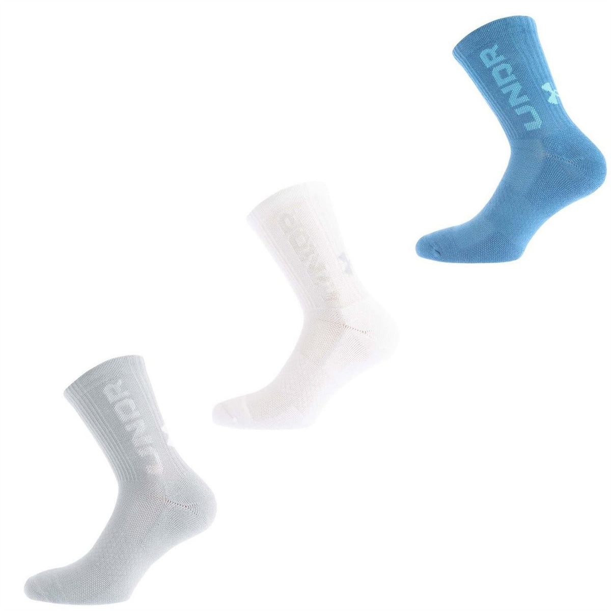 Under Armour 3 Pack Mid Crew Socks