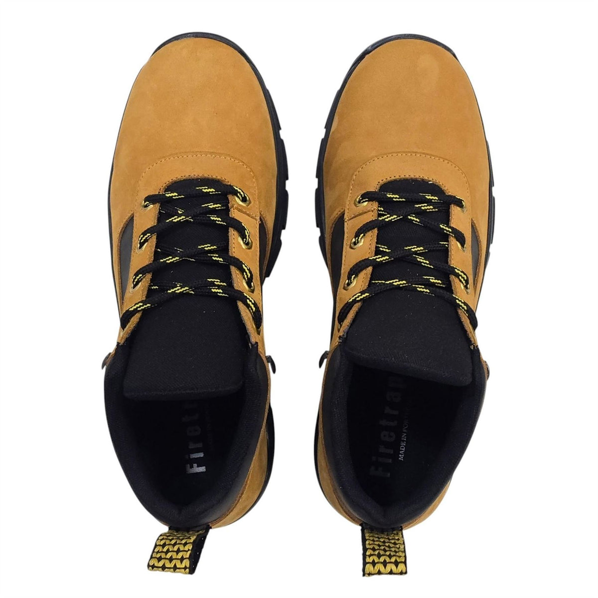 Firetrap Delia Premium Leather Ankle Lace Up Hiker Rugged Boots
